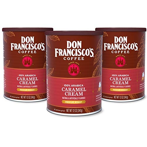 Don Franciscos Caramel Cream Flavored Ground Coffee, 100% Arabi