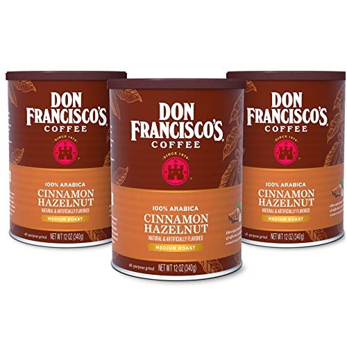 Don Franciscos Cinnamon Hazelnut Flavored Ground Coffee, 100% A