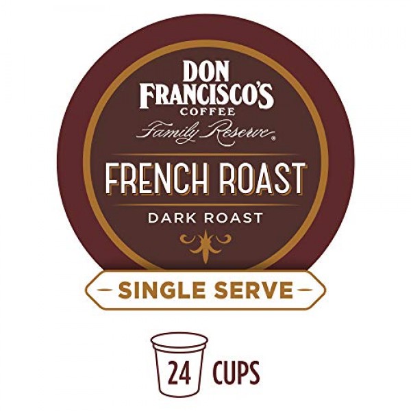 Don Franciscos French Dark Roast 24 Count Recyclable Single-S...