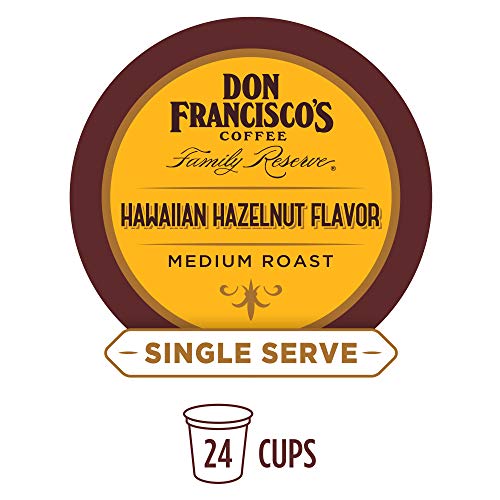 Don Franciscos Hawaiian Hazelnut Flavored 24 Count Single-Ser