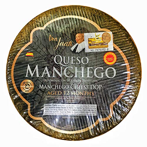 Don Juan Manchego Wheel Cheese Aged 12 Months ~ 6.5Lb To 6.8Lb