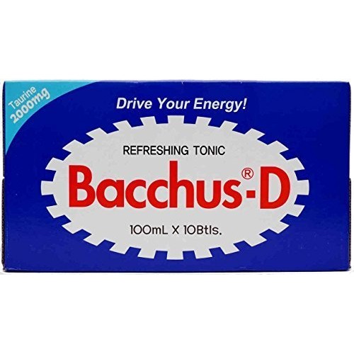 Bacchus-D Energy Drink 10 X 100Ml 3.3 Fl Oz By Dong-A