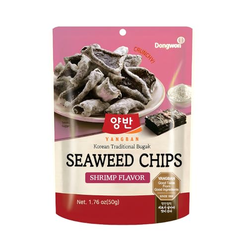 [Dongwon] YANGBAN Seaweed Chips | Enticing Shrimp Flavor | Authe...