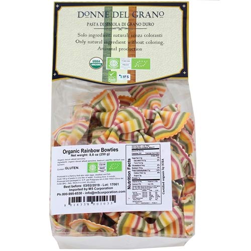 Donne Del Grano Organic Gourmet Italian Vegetable Colored Rainbo