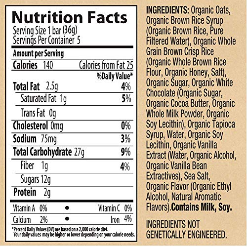 Dont Go Nuts Nut-Free Organic Snack Bars, Whitewater Chomp, Che