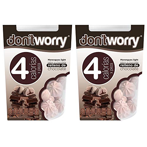 2 Pack Delicious Light Meringues, Chocolate Flavor, Only 4 Calor