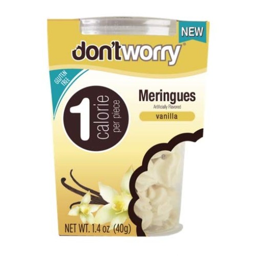 Dont Worry Meringues 1 Calorie Per Piece Pack Of 2 Tubs Va