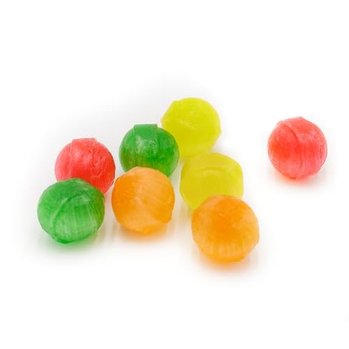 COLOMBINA SOUR BALLS Hard Candy 2 lb – Bulk Bag, 5 Assorted Frui...