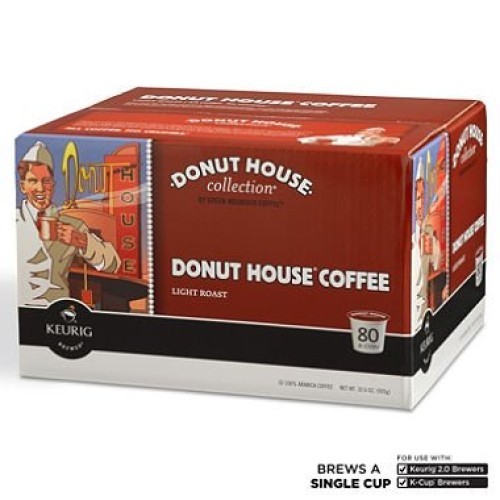 Donut House Light Roast 80 Coffee K-Cups For Keurig K-Cup Brewers