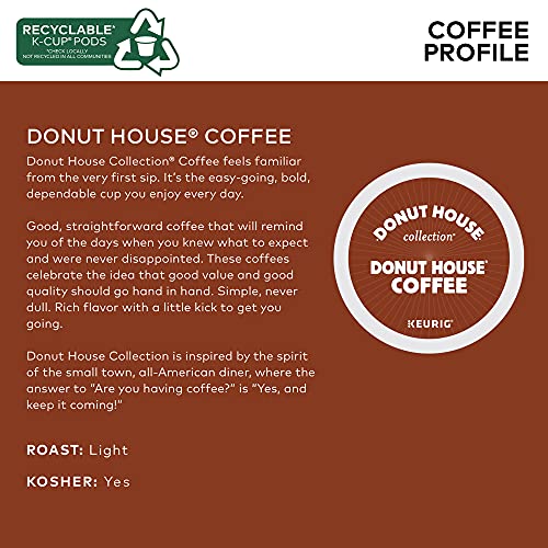 Donut House Collection Donut House Coffee, Single-Serve Keurig K