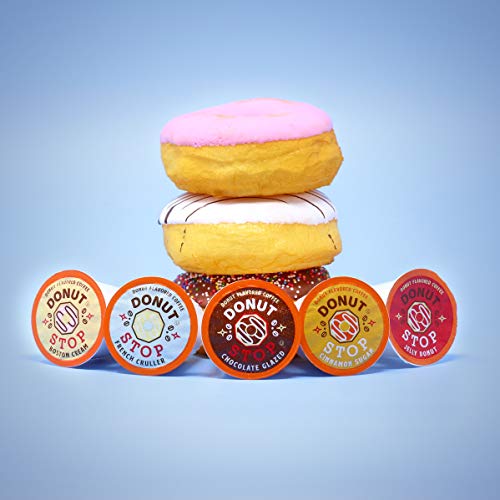 Donut Stop Coffee Flavored Coffee Pods, Compatible With 2.0 K-Cu