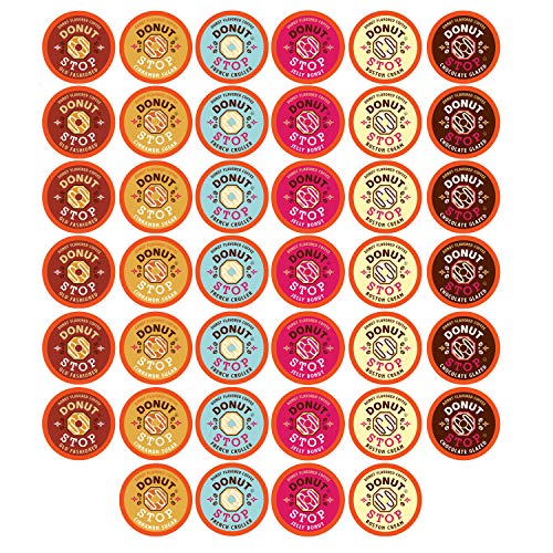 Donut Stop Coffee Flavored Coffee Pods, Compatible With 2.0 K-Cu