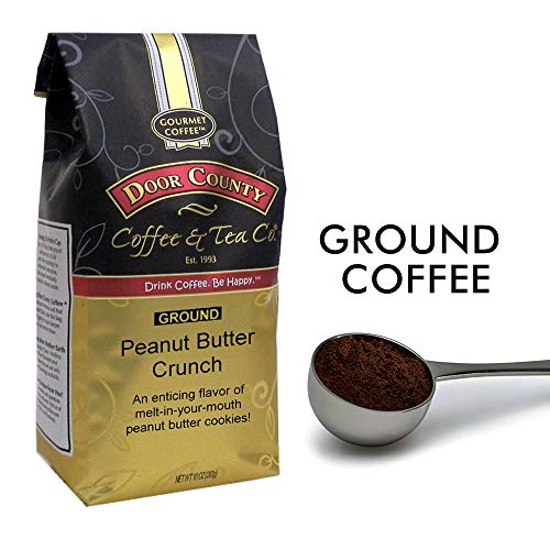 Door County Coffee, Peanut Butter Crunch, Flavored Coffee, Mediu