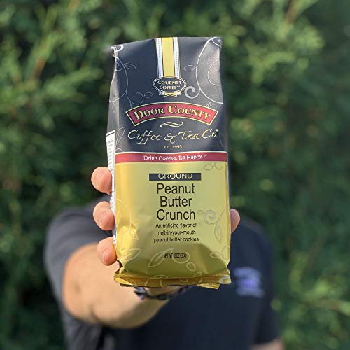 Door County Coffee, Peanut Butter Crunch, Flavored Coffee, Mediu