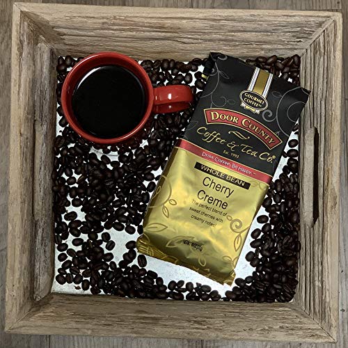 Door County Coffee, Cherry Crème, Flavored Coffee, Medium Roast,