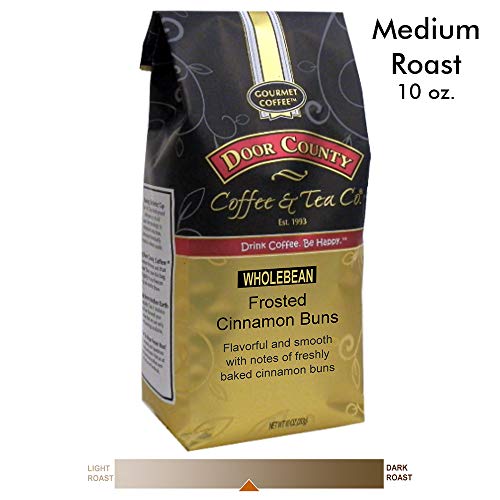 Door County Coffee, Frosted Cinnamon Buns, Sweet Cinnamon Flavor