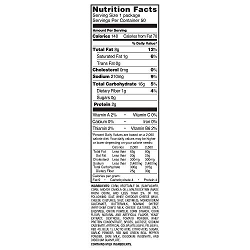 Doritos Nacho Cheese Tortilla Chips 1 Oz. 50 Ct.