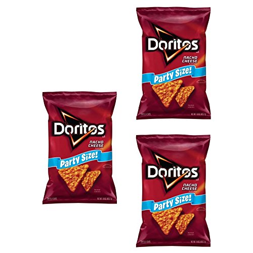 Doritos Nacho Cheese Flavored Tortilla Chips, Party Size! 15 Ou