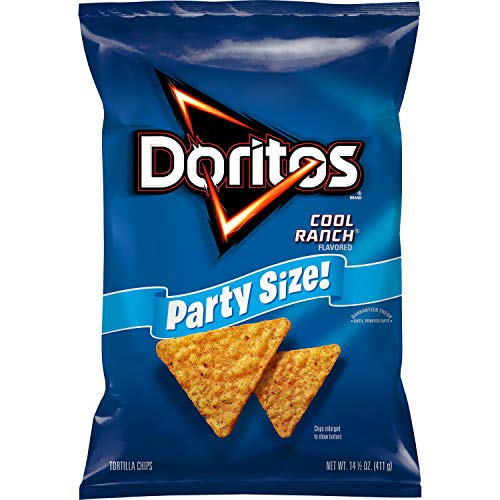 Doritos Tortilla Chips Cool Oz Party Size Bag, Ranch, 14.5 Ounce