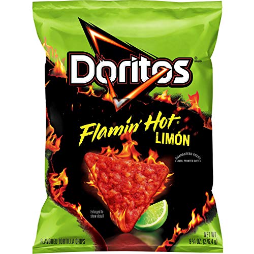 Doritos Flamin Hot Limon Flavored Tortilla Chips, 9.75 Oz