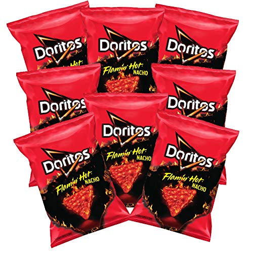 Doritos Flamin Hot Nacho Flavored Tortilla Chips, 1.75 Ounce P