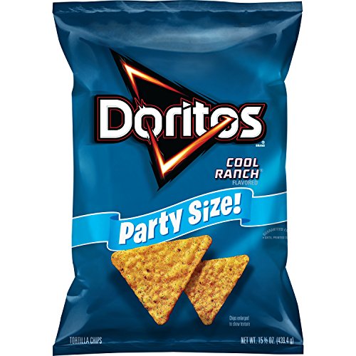 Doritos Flavored Tortilla Chips, Party Size Cool Ranch, 15.5 Oz