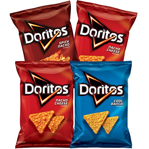 Doritos Flavored Tortilla Chips, Variety Pack, 9.75 Ounce, 4 Count