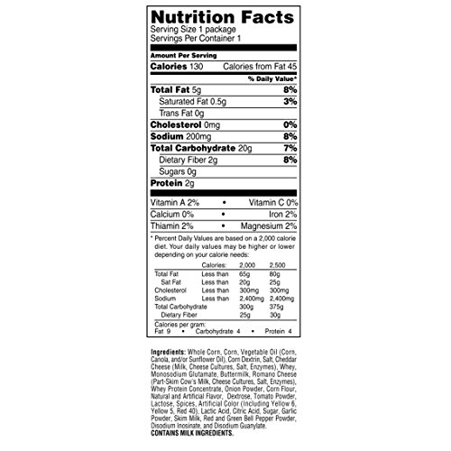 Doritos Nacho Cheese Flavored Tortilla Chips, 1 Ounce Pack Of 104