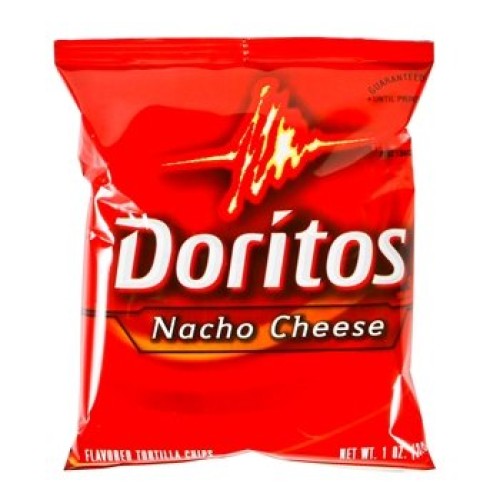 Doritos Nacho Cheese Tortilla Chips, Single-Serve, 1 Oz Bag, 104