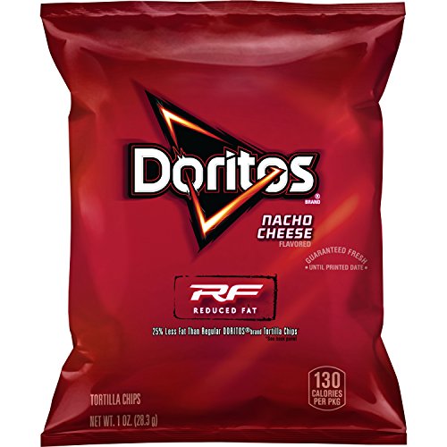 Doritos Reduced Fat Nacho Cheese Flavored Tortilla Chips, 1 Ounc