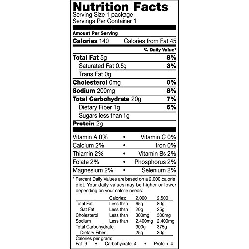 Doritos Reduced Fat Tortilla Chips, Flamas Flavored, 1 Ounce Pa