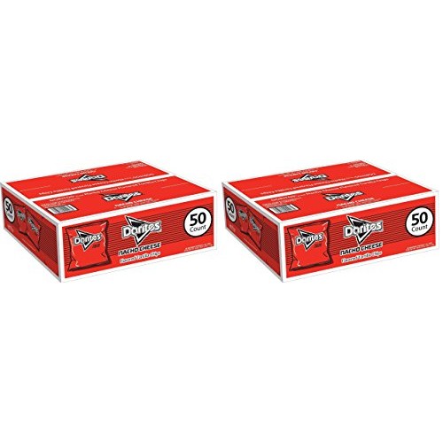 Doritos Tortilla Bvwbte Chips, Nacho Cheese, 1 Oz Bags, 50 Count