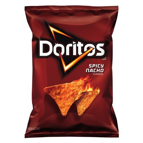 Doritos Tortilla Chips, Spicy Nacho, 11 Ounce Pack Of 4