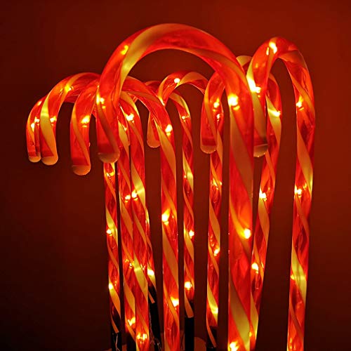 Dosoop Candy Cane Lights,Christmas Candy Cane Led Yard Lawn Path
