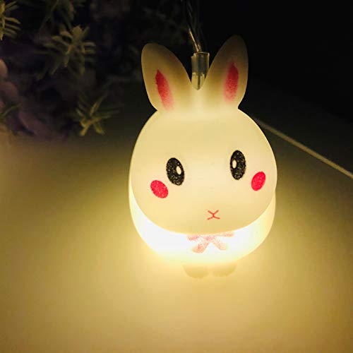 Dosoop Easter Bunny Led String Light, 10Ft 10 Leds Cute Bunny Sh