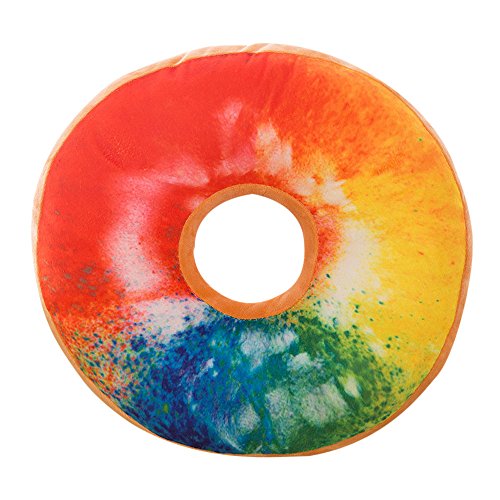 Dosoop Large Donut Throw Pillow Soft Novelty Doughnut Shaped Rin