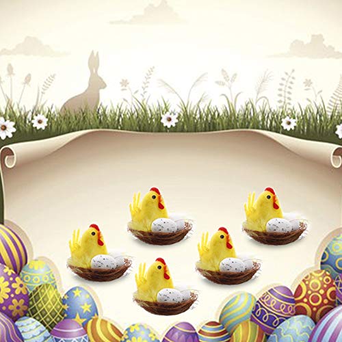 Dosoop Pack Of 12Pcs Easter Chenille Chicks Easter Bonnet Easter