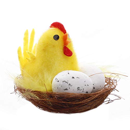 Dosoop Pack Of 12Pcs Easter Chenille Chicks Easter Bonnet Easter