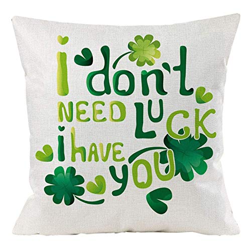 Dosoop Spring St. Patricks Day Pillow Covers,Set Of 4 Shamrock
