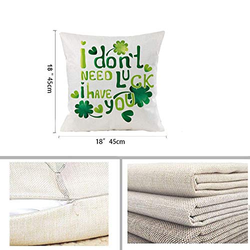 Dosoop Spring St. Patricks Day Pillow Covers,Set Of 4 Shamrock