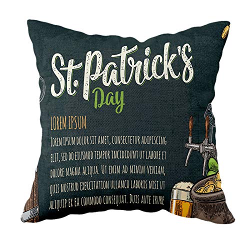 Dosoop St. Patricks Day Throw Pillow Covers Decorations - 18 X