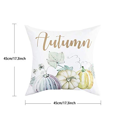 Dosoop Throw Pillow Cover, Set Of 4 Thanksgiving Fall Throw Pill