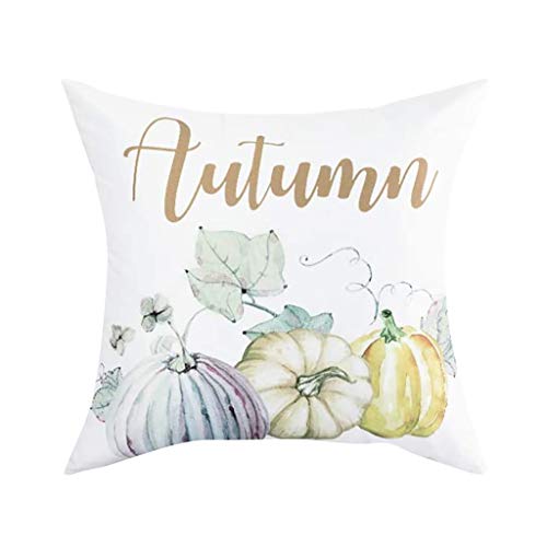 Dosoop Throw Pillow Cover, Set Of 4 Thanksgiving Fall Throw Pill