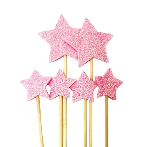 Dotebpa 48 Pieces Little Star Toppers,Food Baby Shower Decor And