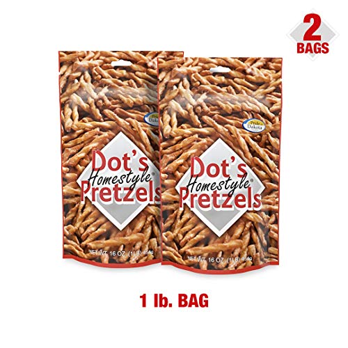Dots Homestyle Pretzels 1 Lb. Bag 2 Bags 16 Oz. Seasoned Pret