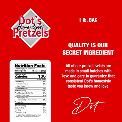 Dots Homestyle Pretzels 1 Lb. Bag 2 Bags 16 Oz. Seasoned Pret