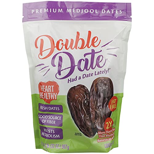 DOUBLE DATE PACKING Medjool Dates, 32 OZ