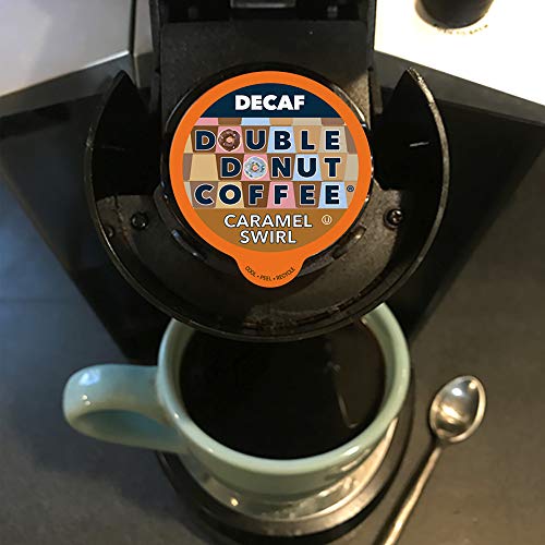 Caramel Swirl Medium Roast Decaf Flavored Coffee Pods For Keurig