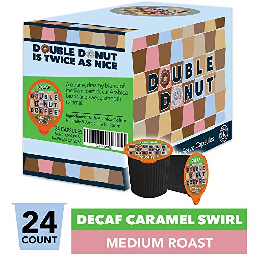 Caramel Swirl Medium Roast Decaf Flavored Coffee Pods For Keurig