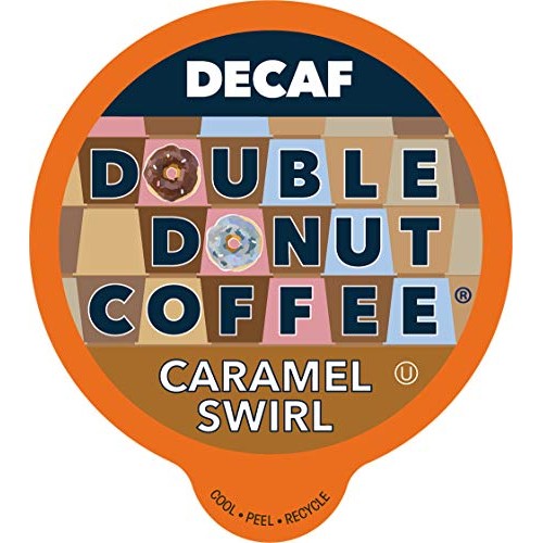 Caramel Swirl Medium Roast Decaf Flavored Coffee Pods For Keurig